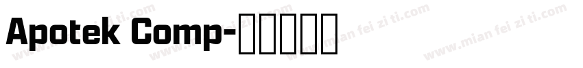 Apotek Comp字体转换